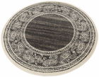 Covor rotund My Home, textil, gri/natur, 140 cm
