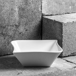 Bol Fala, Ambition, 15 x 15 x 5.7 cm, portelan, alb