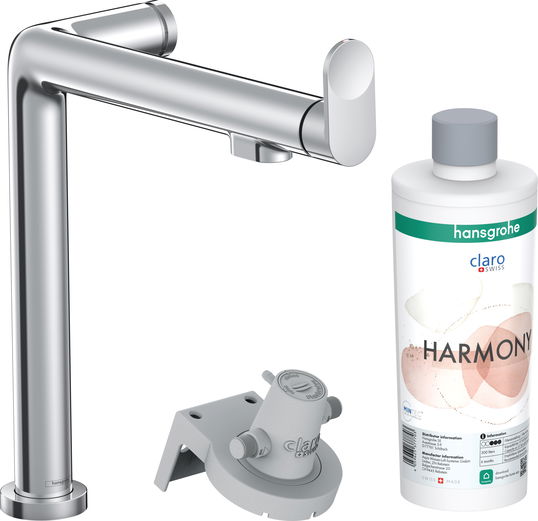 Baterie bucatarie Hansgrohe Aqittura M91 240 cu 3 cai si sistem filtrare crom