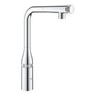 Baterie bucatarie Grohe Essence SmartControl cu dus extractibil pipa L crom