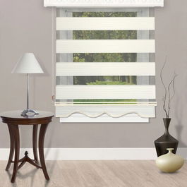 Jaluzea tip rulou, Ruby, Plise - Ecru, 50x260 cm, poliester, ecru