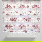 Jaluzea tip rulou, Ruby, Plant - Red, 100x200 cm, poliester, rosu