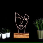 Decoratiune, Mask, 17x30x3.5cm, Metal, Bronz