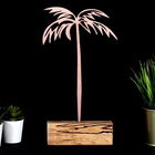 Decoratiune, Palm, 17x35x3.5cm, Metal, Bronz