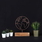 Decoratiune, World, 22x30x3.5cm, Metal, Bronz