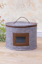 Cos depozitare, ALS-03884, 25x18cm, Fetru, Gri