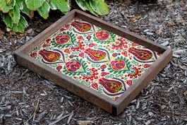 Tava pentru servire, TEP001, 40x50x6cm, Lemn, Multicolor