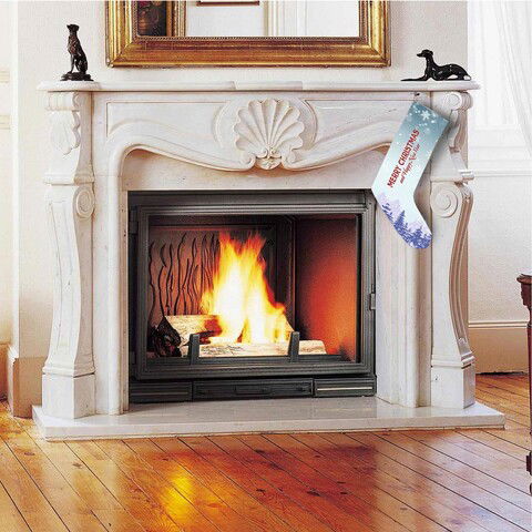 Soseta decorativa Christmas, Crp004, 35x18cm, Bumbac, Multicolor