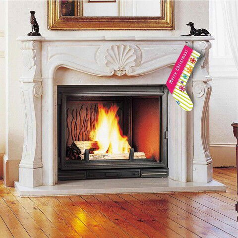 Soseta decorativa Christmas, Crp009, 35x18cm, Bumbac, Multicolor