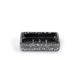 Savoniera, Mozaik, 9x13.5x3cm, Polirasina, Negru