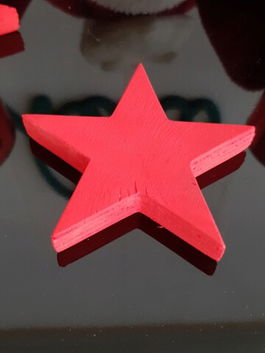 Suport pahar, Mini Star, Placaj, Roșu