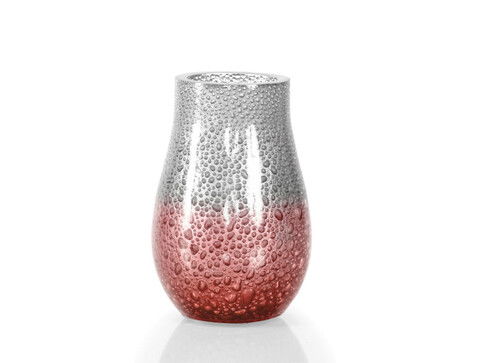 Suport periute si pasta de dinti, Drop, 7.5x7.5x13cm, Polirasina, Coral