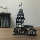Decoratiune, Kız Kulesi Pod , 20x30cm, Metal, Negru