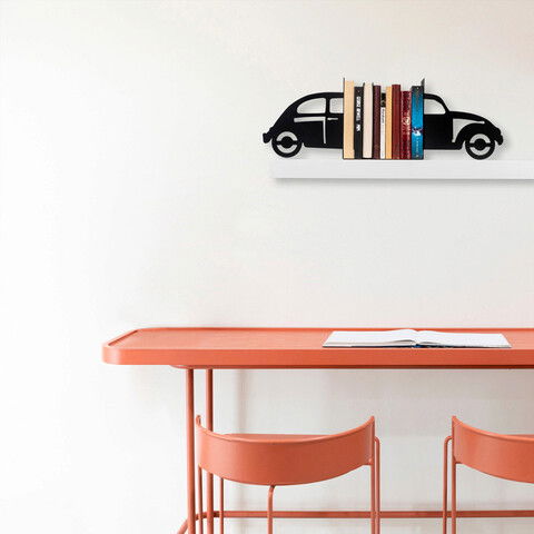 Opritor de carti, Kitap tutucu 19, 35x14x22cm, Metal, Negru