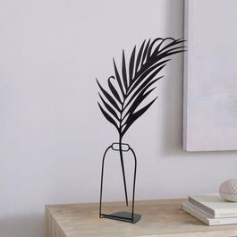 Decoratiune, Flowerpot, 20x37cm, Metal, Negru