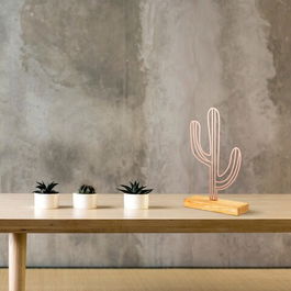Decoratiune, Cactus, 22x41x4cm, Metal, Cupru