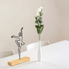 Decoratiune, Ballerina, 20x40x4cm, Metal, Negru