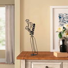 Decoratiune, Flowerpot, 22x56cm, Metal, Negru