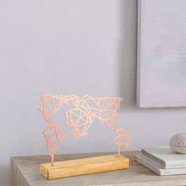 Decoratiune, Map, 35x30x4cm, Metal, Cupru