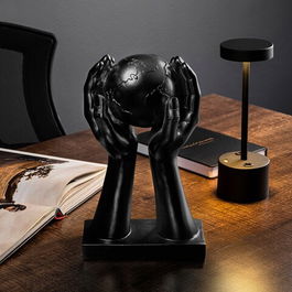 Decoratiune, Global, 18x30x9cm, Poliester, Negru