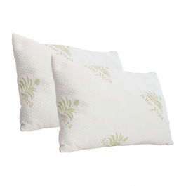 Set de 4 perne Karll, spuma de memorie maruntita si gel de aloe vera, 50 x 70 cm