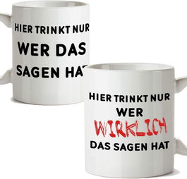 Cana MUGFFINS, ceramica, alb/negru/rosu, 350 ml, 10 x 8 cm