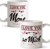 Cana cu mesaj de iubire MUGFFINS, ceramica, multicolor, 350 ml, 10 x 8 cm