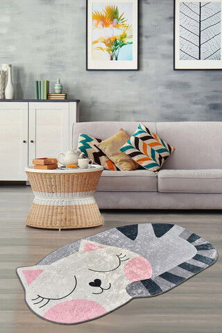 Covor, Bıg Cat , 50% TESTURĂ DE catifea/50% poliester, Multicolor