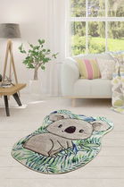Covor de hol, Koala Shape , 50% TESTURĂ DE catifea/50% poliester, Multicolor