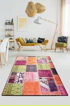 Covor de hol, Alvina, 50% TESTURĂ DE catifea/50% poliester, Multicolor