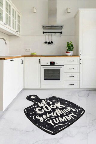 Covor, Let`s Cook , 50% TESTURĂ DE catifea/50% poliester, Multicolor