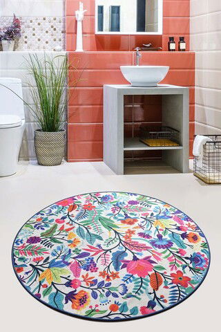 Covor, Pictura, 50% TESTURĂ DE catifea/50% poliester, Multicolor
