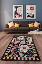 Covor, Nanna Djt 160 x 230 , 50% TESTURĂ DE catifea/50% poliester, Multicolor