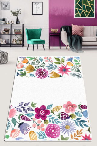 Covor de hol, Drenaj Djt, 80x100 cm, 50% TESTURĂ DE catifea/50% poliester, Multicolor