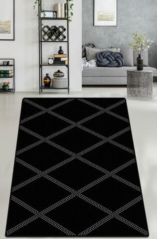 Covor de hol, Dotted Line Djt, 80x100 cm, 50% TESTURĂ DE catifea/50% poliester, Multicolor