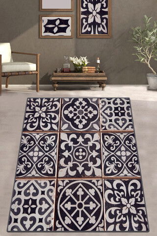 Covor de hol, Laterem Djt , 80x100 cm, 50% TESTURĂ DE catifea/50% poliester, Multicolor