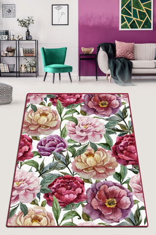 Covor, Assurance Djt , 80x120 cm, 50% TESTURĂ DE catifea/50% poliester, Multicolor
