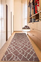 Covor, Canal Beige 80X120, 50% TESTURĂ DE catifea/50% poliester, Nurcă
