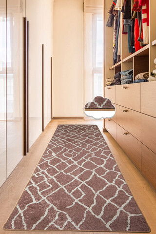 Covor, Canal Beige 80X120, 50% TESTURĂ DE catifea/50% poliester, Nurcă