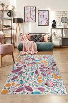 Covor, Herbs Djt , 80x140 cm, 50% TESTURĂ DE catifea/50% poliester, Multicolor