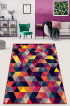 Covor de hol, Bunt Djt, 80x150 cm, 50% TESTURĂ DE catifea/50% poliester, Multicolor