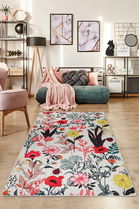 Covor de hol, Derosa Djt, 80x150 cm, 50% TESTURĂ DE catifea/50% poliester, Multicolor