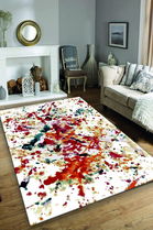 Covor, Oil Paint Djt , 120x180 cm, 50% TESTURĂ DE catifea/50% poliester, Multicolor