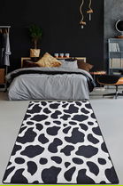Covor de hol, Cow Djt, 80x300 cm, 50% TESTURĂ DE catifea/50% poliester, Multicolor