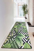 Covor de hol, Tropic Djt , 100x300 cm, 50% TESTURĂ DE catifea/50% poliester, Multicolor