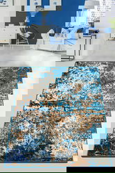 Covor de hol, Be Lost , 120x150 cm, Bumbac, Multicolor
