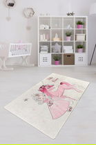 Covor, Little Princess , 50% TESTURĂ DE catifea/50% poliester, Multicolor