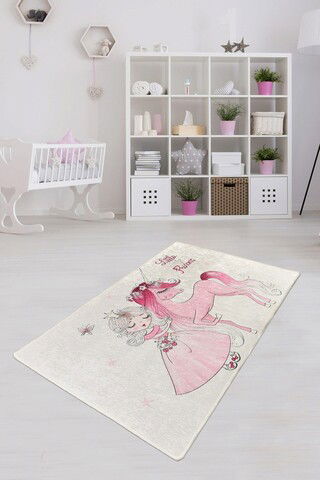 Covor, Little Princess , 50% TESTURĂ DE catifea/50% poliester, Multicolor