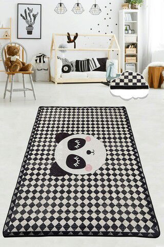 Covor, Kareli Panda , 50% TESTURĂ DE catifea/50% poliester, Multicolor