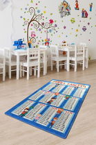 Covor, Learning Maths , 50% TESTURĂ DE catifea/50% poliester, Multicolor